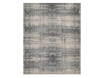 Modern / Contemporary hand-knotted wool rug in Ivory, 8' x 10'1" — SKU O091824