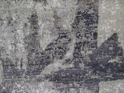 Modern / Contemporary hand-knotted wool rug in Gray, 8'2" x 10' — SKU O091827 (view 8)