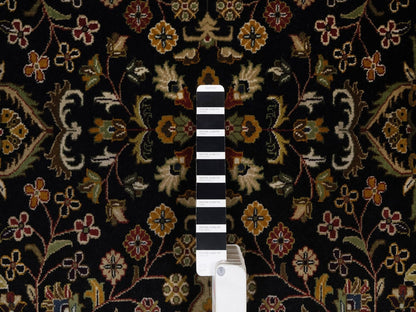 Black 8'0" x 10'1" Fine Oriental Hand knotted Wool Rug - Sku: O091834