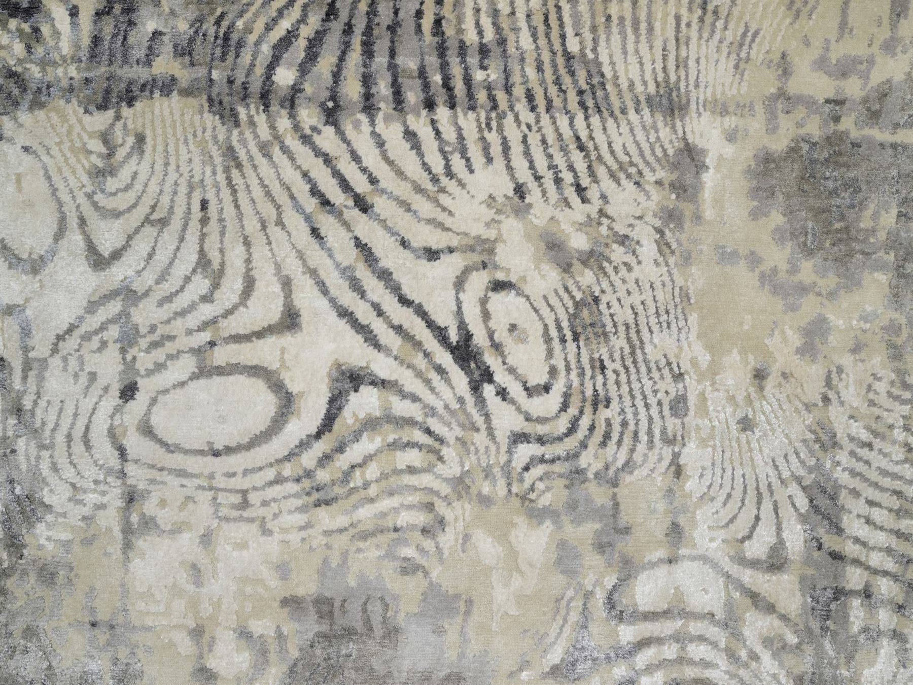 Modern / Contemporary hand-knotted wool rug in Ivory, 8'1" x 9'11" — SKU O091840 (view 8)