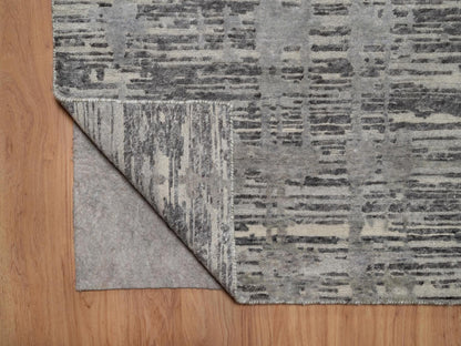 Modern / Contemporary hand-knotted wool rug in Gray, 8'11" x 12'1" — SKU O091850 (view 4)