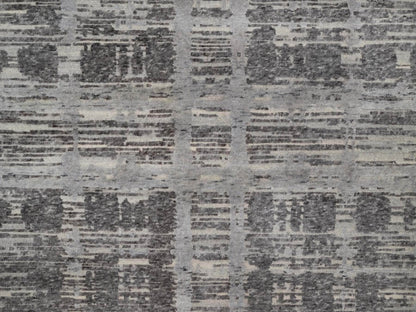 Modern / Contemporary hand-knotted wool rug in Gray, 8'11" x 12'1" — SKU O091850 (view 8)