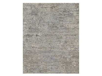 Modern / Contemporary hand-knotted wool rug in Ivory, 8' x 10'2" — SKU O091851