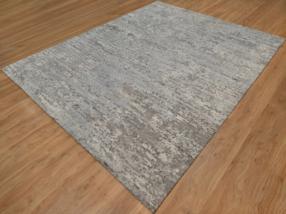 Modern / Contemporary hand-knotted wool rug in Ivory, 8' x 10'2" — SKU O091851 (view 3)