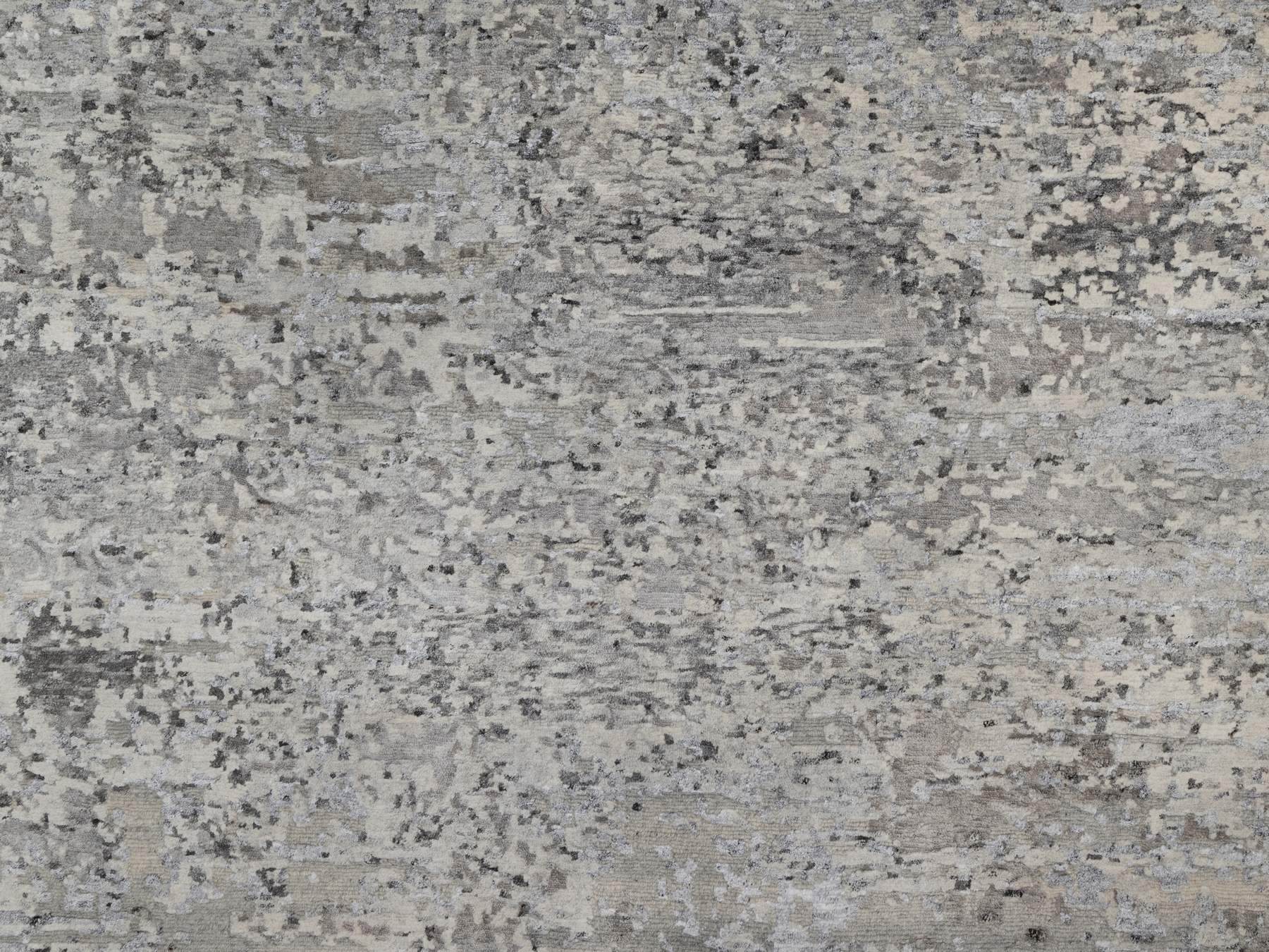 Modern / Contemporary hand-knotted wool rug in Ivory, 8' x 10'2" — SKU O091851 (view 8)