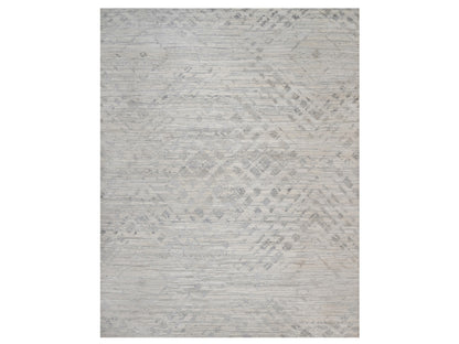 Modern / Contemporary hand-knotted wool rug in Gray, 11'11" x 15'3" — SKU O091856