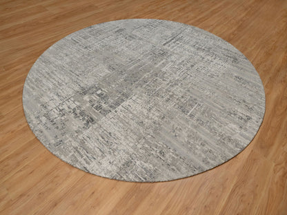 Modern / Contemporary hand-knotted wool rug in Gray, 9'11" x 9'11" — SKU O091862 (view 3)