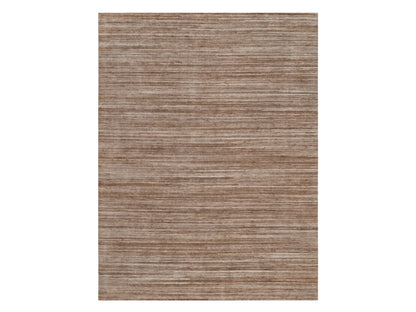 Brown 9'1" x 12'1" Modern and Contemporary Handloom Polyester Rug - Sku: O091869