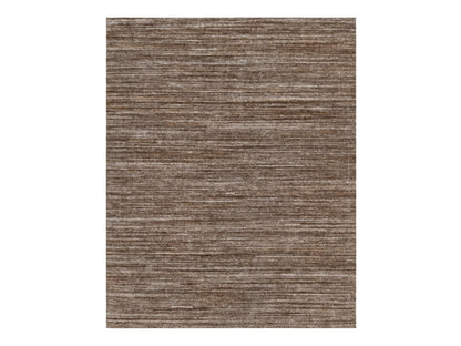 Brown 8'1" x 10'1" Modern and Contemporary Handloom Polyester Rug - Sku: O091870
