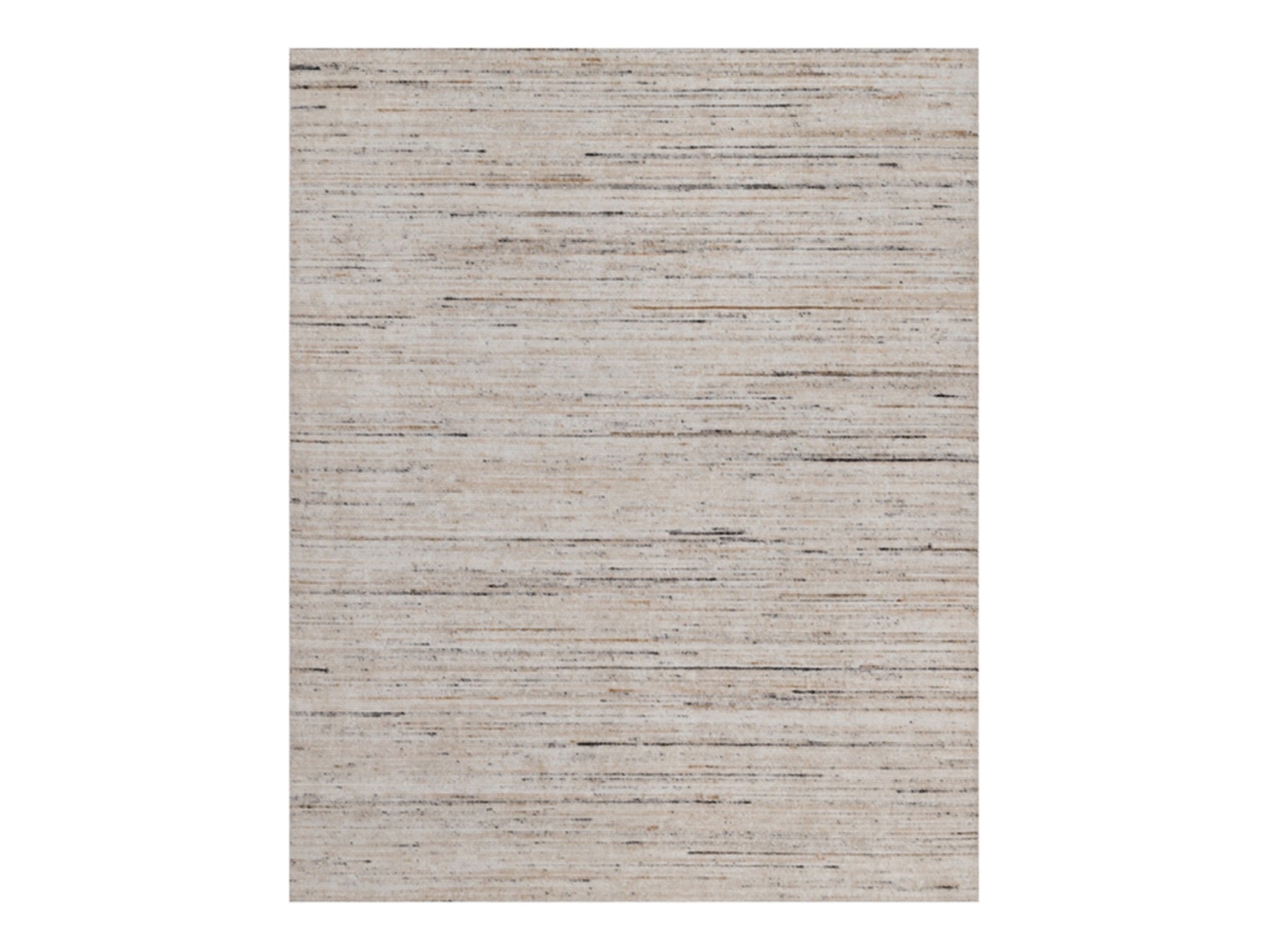 Modern / Contemporary hand-knotted polyester rug in Ivory, 8'1" x 10'1" — SKU O091871