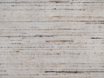 Ivory 9'1" x 12'0" Modern and Contemporary Handloom Polyester Rug - Sku: O091873