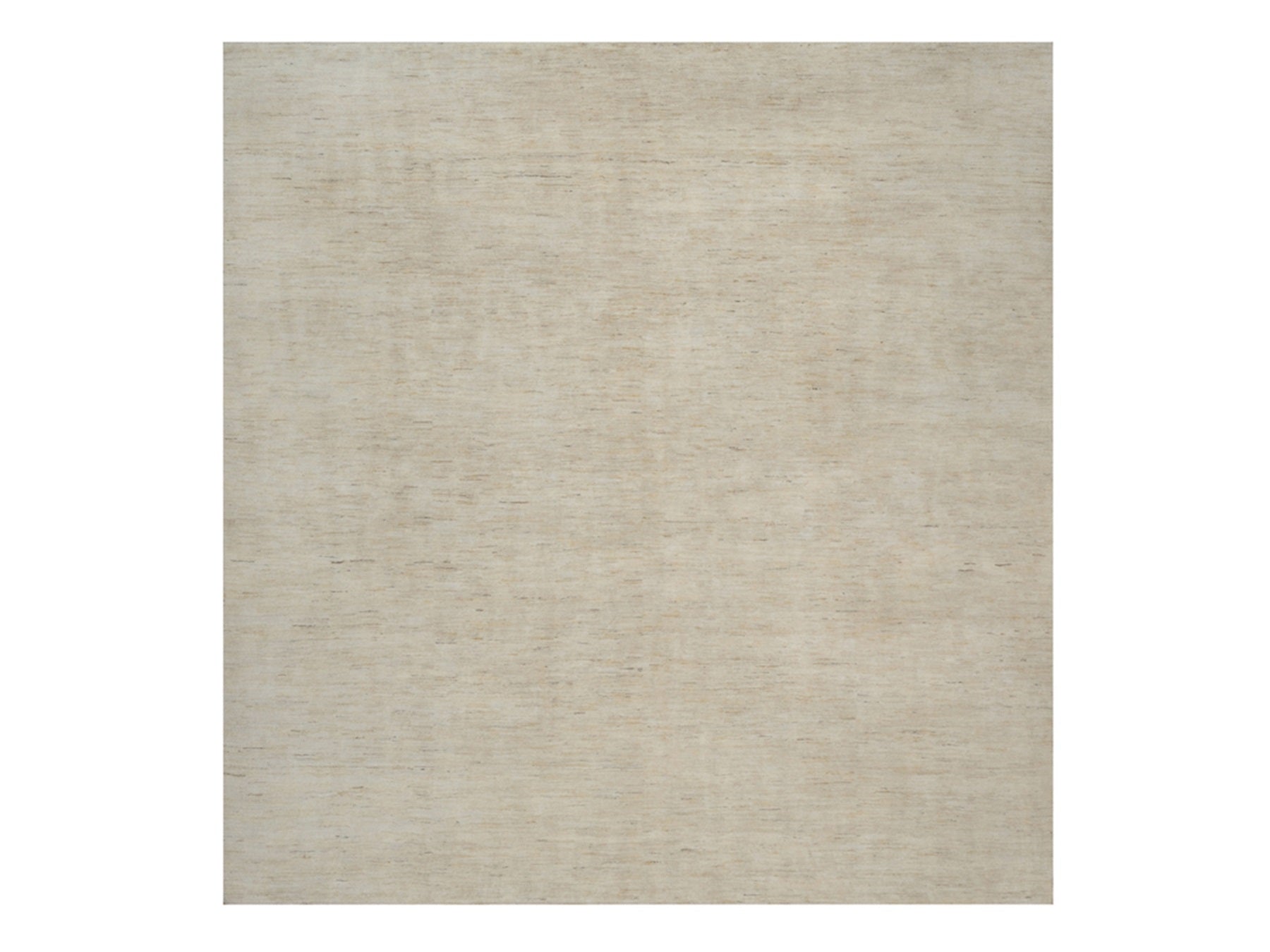 Gabbeh Modern / Contemporary hand-knotted wool rug in Ivory, 9'11" x 10'4" — SKU O091876