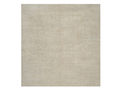 Gabbeh Modern / Contemporary hand-knotted wool rug in Ivory, 9'11" x 10'4" — SKU O091876