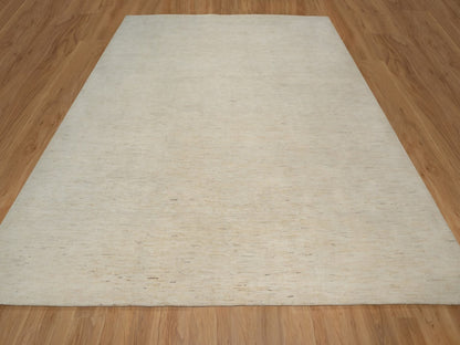 Gabbeh Modern / Contemporary hand-knotted wool rug in Ivory, 12'1" x 12'1" — SKU O091877 (view 2)