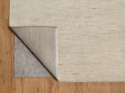 Gabbeh Modern / Contemporary hand-knotted wool rug in Ivory, 12'1" x 12'1" — SKU O091877 (view 4)