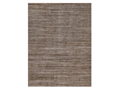 Brown 9'1" x 12'1" Modern and Contemporary Handloom Polyester Rug - Sku: O091879