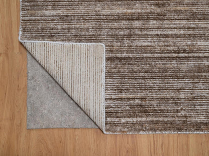 Brown 9'1" x 12'1" Modern and Contemporary Handloom Polyester Rug - Sku: O091879
