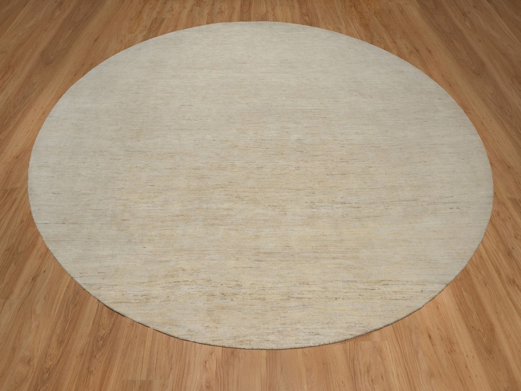 Gabbeh Modern / Contemporary hand-knotted wool rug in Ivory, 14' x 14' — SKU O091880 (view 2)