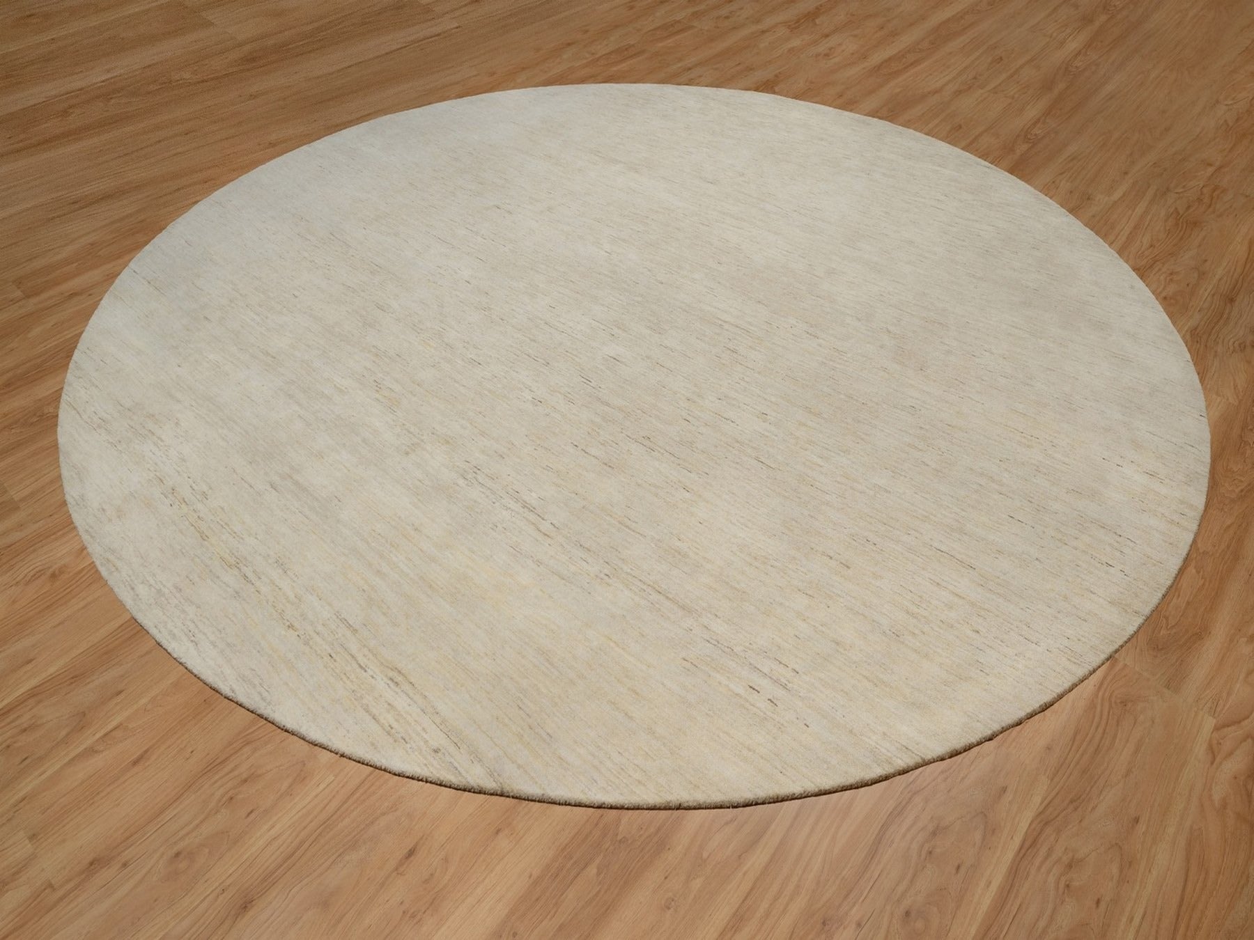 Gabbeh Modern / Contemporary hand-knotted wool rug in Ivory, 14' x 14' — SKU O091880 (view 3)