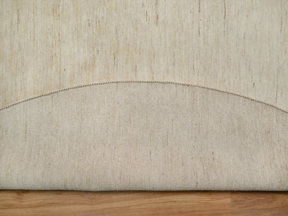 Ivory 14'0" x 14'0" Modern and Contemporary Hand knotted Wool Rug - Sku: O091880