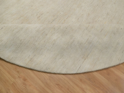 Gabbeh Modern / Contemporary hand-knotted wool rug in Ivory, 14' x 14' — SKU O091880 (view 6)