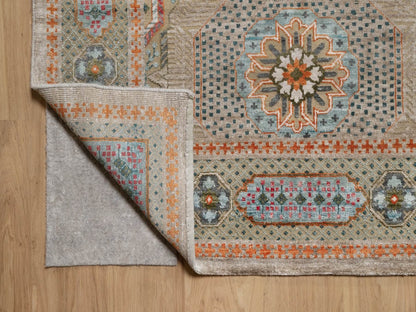 Brown 11'11" x 18'3" Mamluk Hand knotted Wool/Silk Rug - Sku: O091920