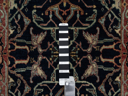 Blue 2'7" x 10'2" Heriz Hand knotted Wool Rug - Sku: O091933