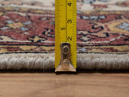 Heriz Heriz hand-knotted wool runner in Ivory & Red, 2'6" x 14'2" — SKU O091934 (view 7)