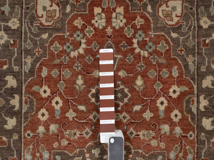 Tabriz Fine Oriental hand-knotted wool rug in Red & Brown, 3' x 5'1" — SKU O091949 (view 4)
