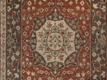 Tabriz Fine Oriental hand-knotted wool rug in Red & Brown, 3' x 5'1" — SKU O091949 (view 5)