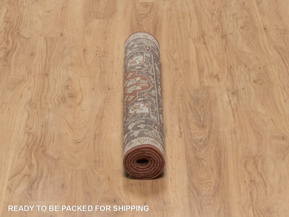 Tabriz Fine Oriental hand-knotted wool rug in Red & Brown, 3' x 5'1" — SKU O091949 (view 6)