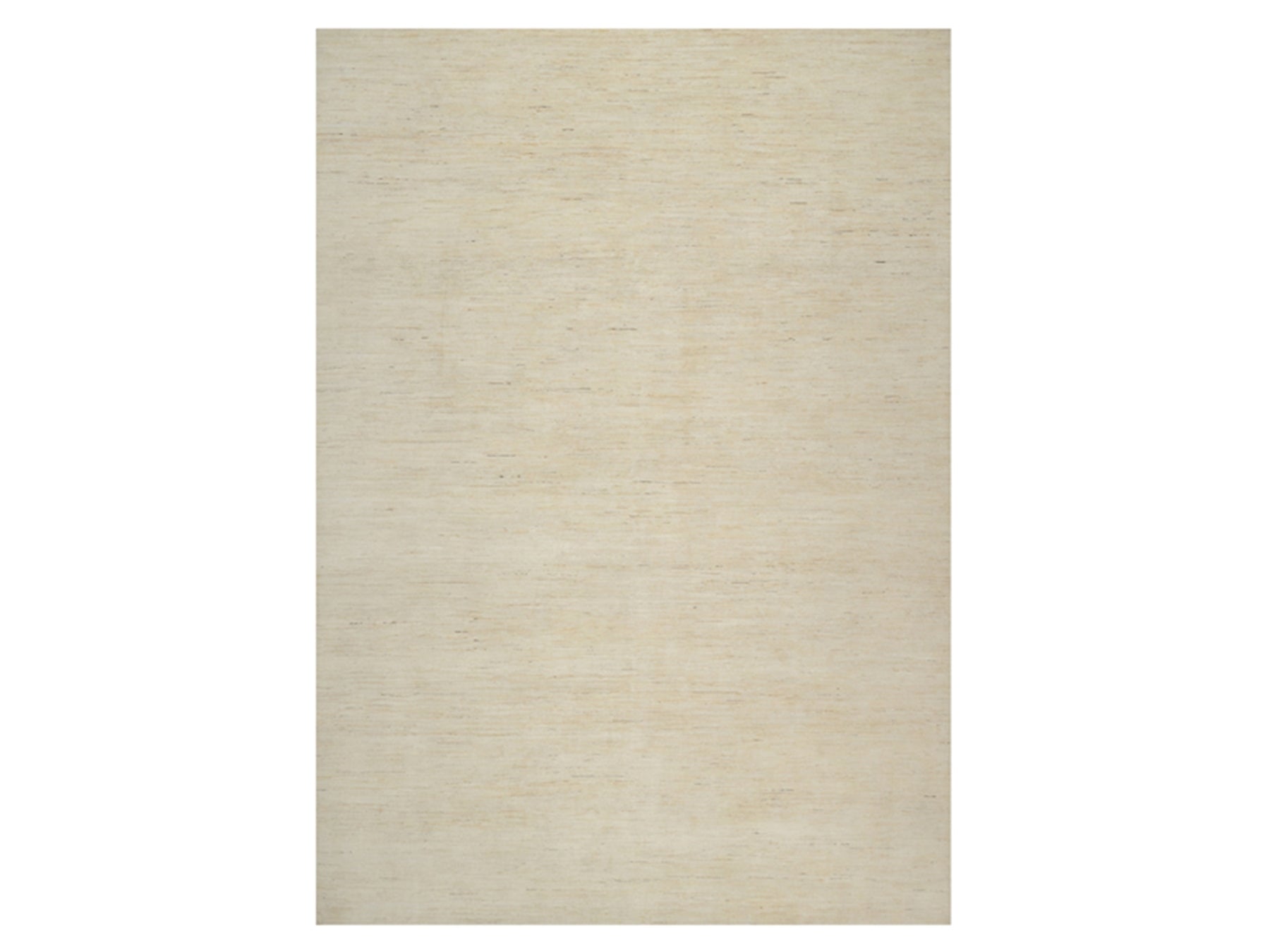 Ivory 10'0" x 14'1" Modern and Contemporary Hand knotted Wool Rug - Sku: O091954