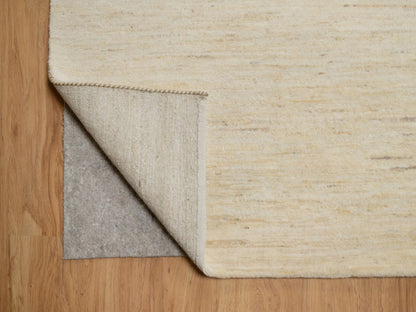 Gabbeh Modern / Contemporary hand-knotted wool rug in Ivory, 10' x 14'1" — SKU O091954 (view 4)