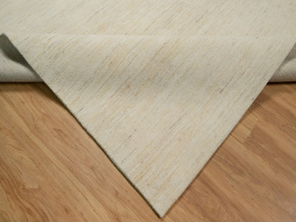 Gabbeh Modern / Contemporary hand-knotted wool rug in Ivory, 10' x 14'1" — SKU O091954 (view 6)
