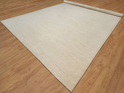 Gabbeh Modern / Contemporary hand-knotted wool rug in Ivory, 14'10" x 22'8" — SKU O091955 (view 3)