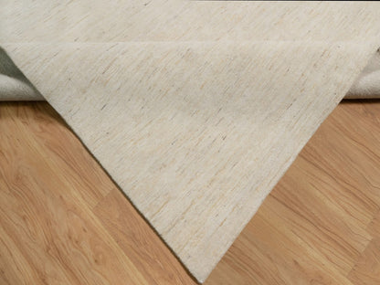 Gabbeh Modern / Contemporary hand-knotted wool rug in Ivory, 14'10" x 22'8" — SKU O091955 (view 6)