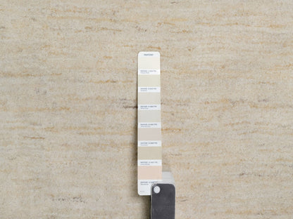 Gabbeh Modern / Contemporary hand-knotted wool rug in Ivory, 14'10" x 22'8" — SKU O091955 (view 7)