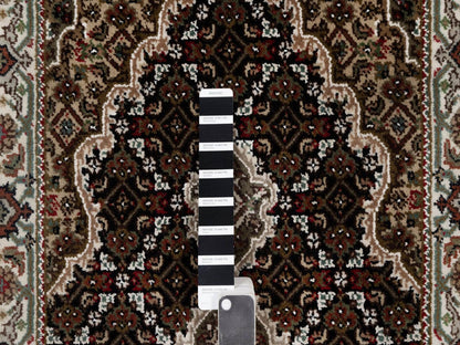 Black 2'4" x 4'9" Fine Oriental Hand knotted Wool Rug - Sku: O091966