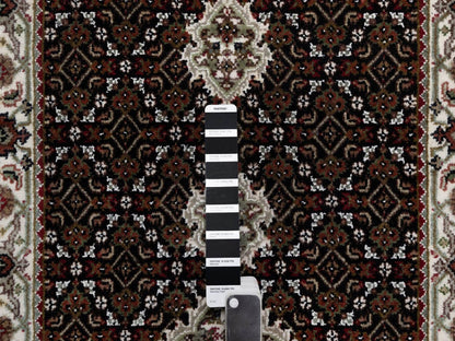 Black 2'7" x 6'9" Fine Oriental Hand knotted Wool Rug - Sku: O091967