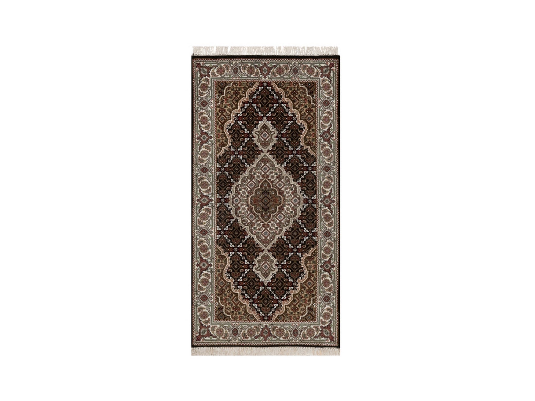 Black 2'5" x 4'8" Fine Oriental Hand knotted Wool Rug - Sku: O091969
