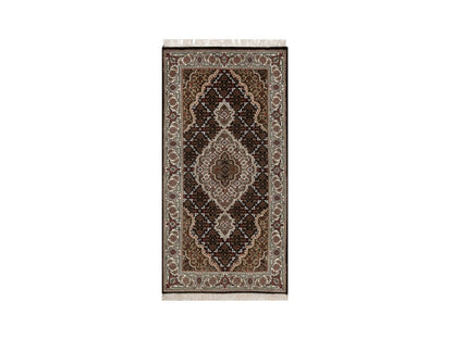 Black 2'5" x 4'8" Fine Oriental Hand knotted Wool Rug - Sku: O091969