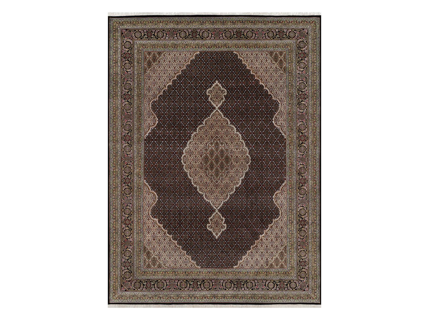 Black 8'9" x 12'0" Fine Oriental Hand knotted Wool Rug - Sku: O091977