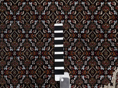 Black 8'9" x 12'0" Fine Oriental Hand knotted Wool Rug - Sku: O091977