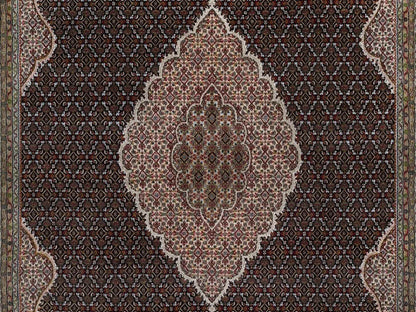 Black 8'9" x 12'0" Fine Oriental Hand knotted Wool Rug - Sku: O091977