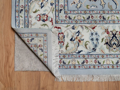 Blue 9'9" x 14'4" Fine Oriental Hand knotted Wool/Silk Rug - Sku: O092035