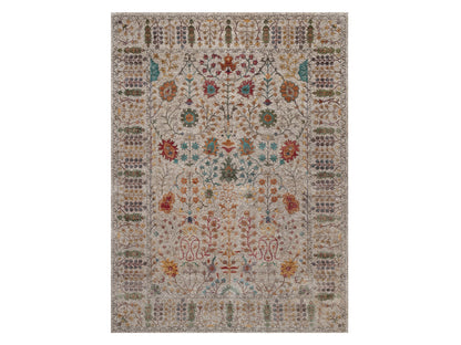 Ivory 8'11" x 12'2" Transitional Hand knotted Wool/Silk Rug - Sku: O092055