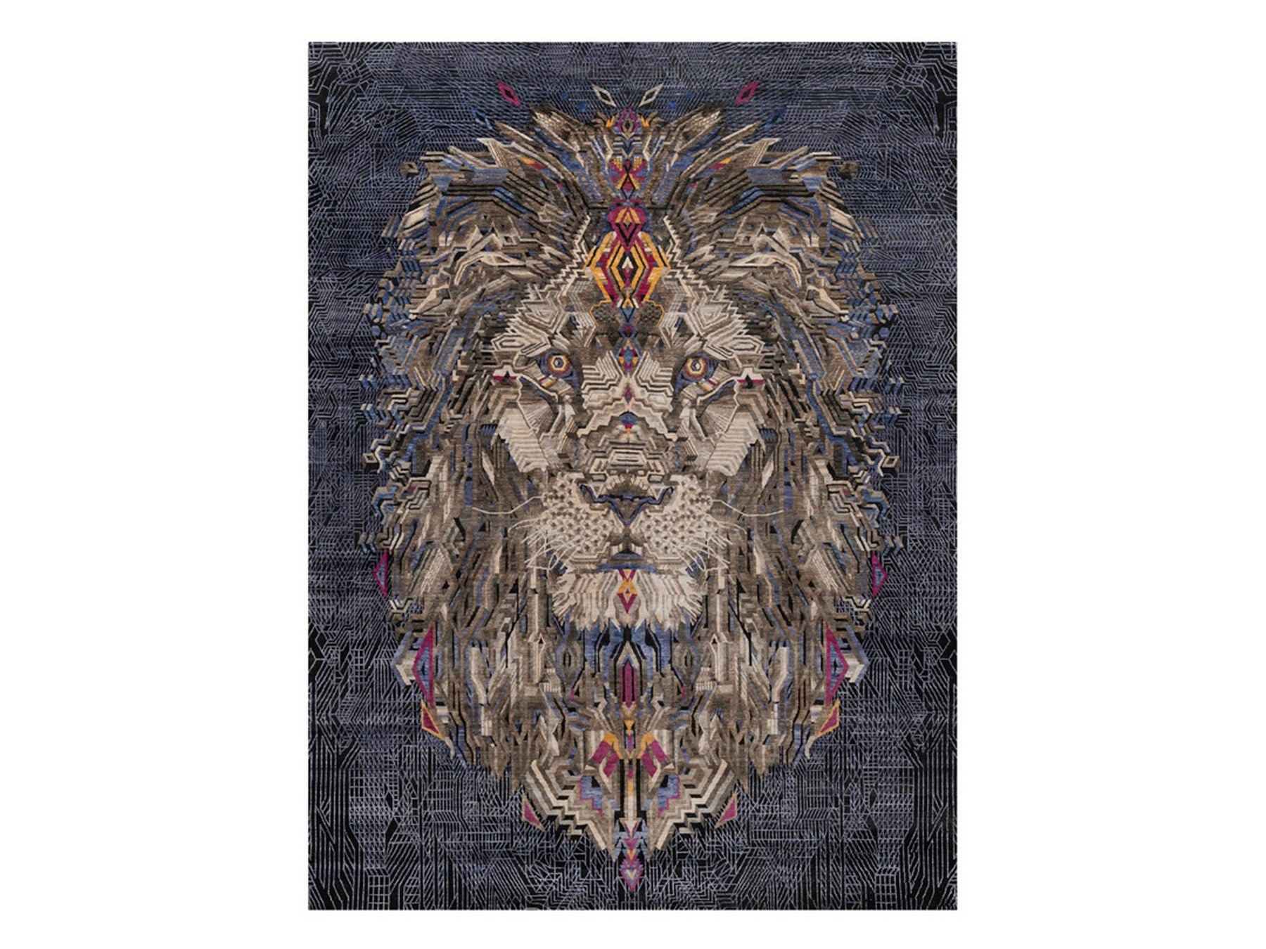 Black 9'0" x 12'1" Modern and Contemporary Hand knotted Wool/Silk Rug - Sku: O092056