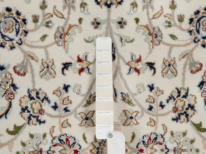Nain Fine Oriental hand-knotted wool/silk rug in Ivory, 4'10" x 8' — SKU O092095 (view 4)