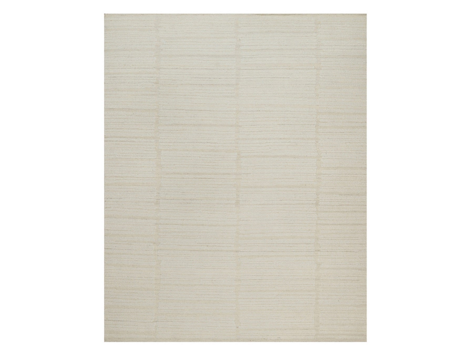 Modern / Contemporary hand-knotted wool rug in Ivory, 8'1" x 10'1" — SKU O092147