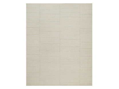 Modern / Contemporary hand-knotted wool rug in Ivory, 8'1" x 10'1" — SKU O092147